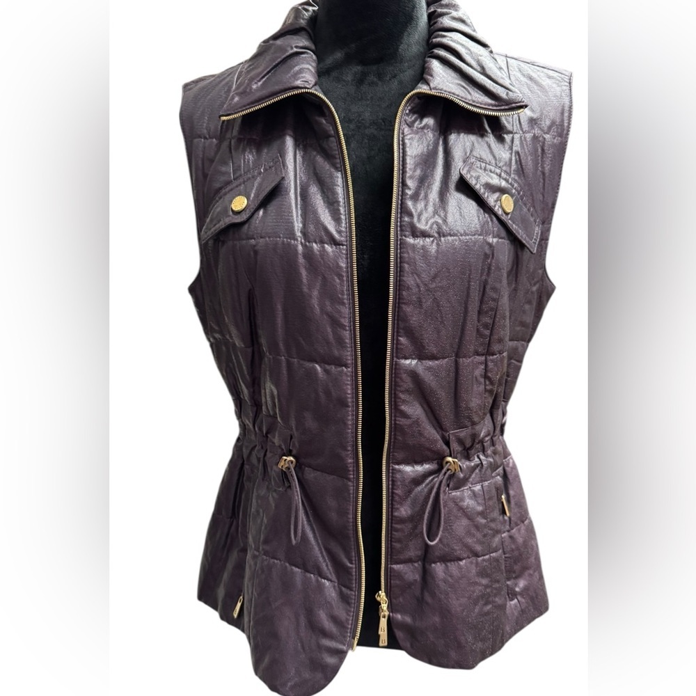 Weekend Dark Purple Quilted Vest Size Medium​